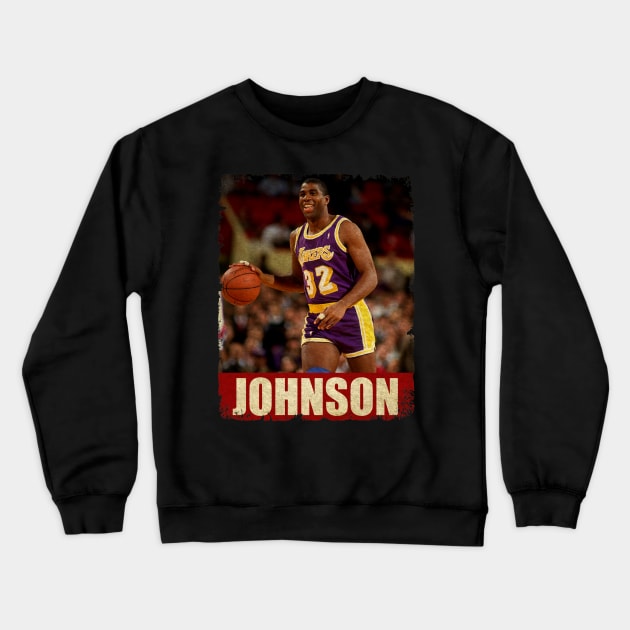 Magic Johnson - NEW RETRO STYLE Crewneck Sweatshirt by FREEDOM FIGHTER PROD